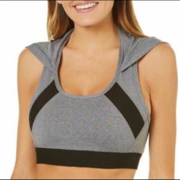 BCBGeneration Hooded Sports Bra - SZ Medium - Picture 2 of 8